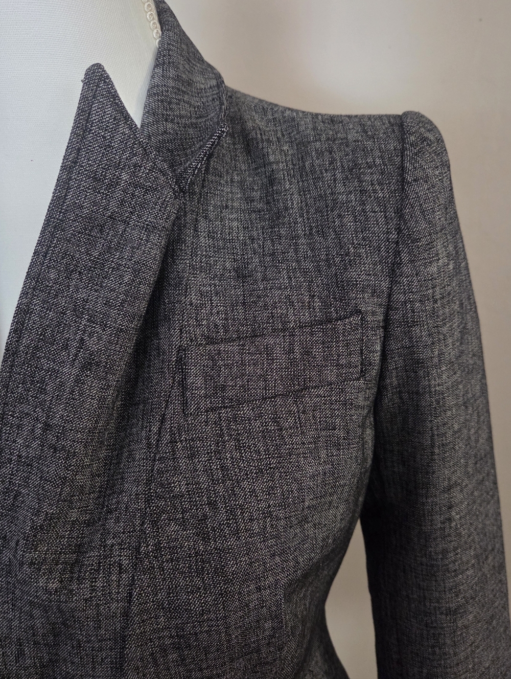 Karen Millen Structured Wool Blend Blazer Jacket - Picture 7 of 9